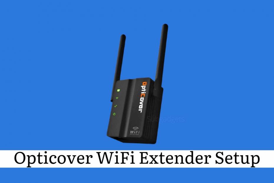 How to Opticover wifi extender setup
